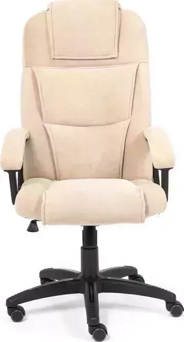Кресло офисное TetChair Bergamo флок бежевый 7