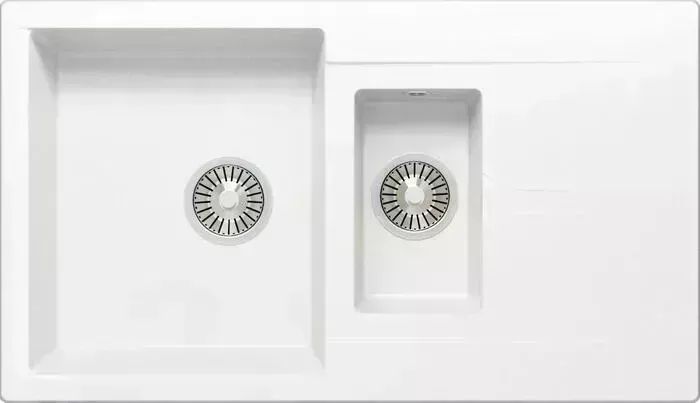 Мойка кухонная Polygran Brig 870 №36 белый хлопок (627390)