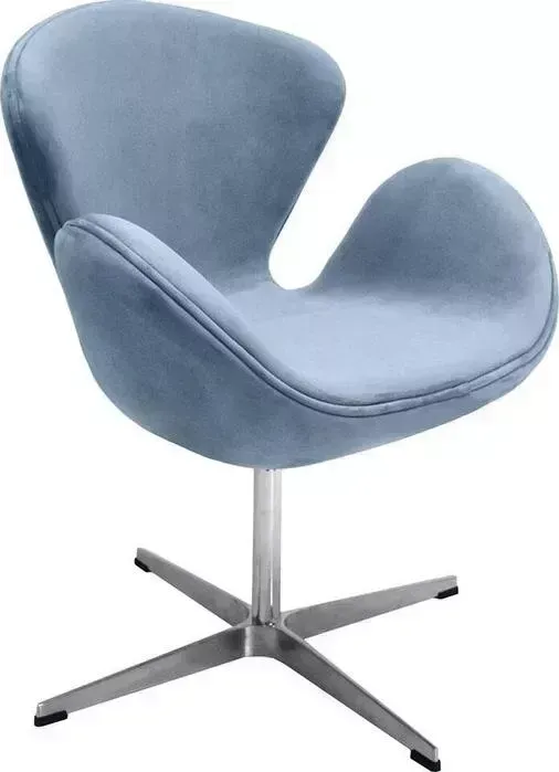 Кресло Bradex Swan chair серый, искусственная замша