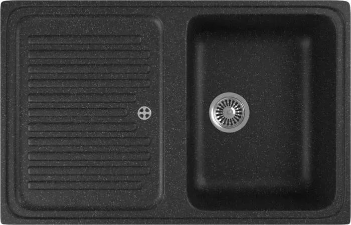 Мойка кухонная GREENSTONE GRS-78-308 черная
