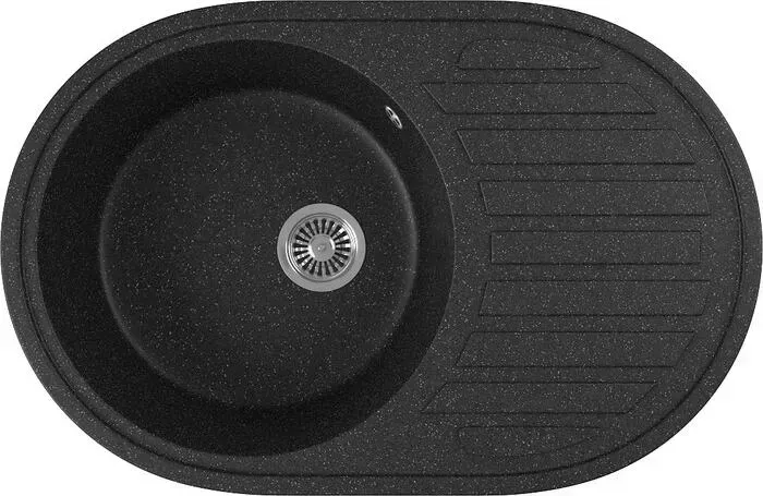 Мойка кухонная GREENSTONE GRS-18L-308 черный