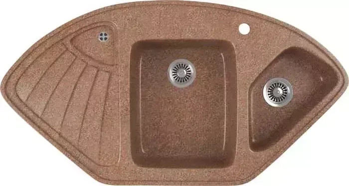 Мойка кухонная GREENSTONE GRS-14K-307 терракот