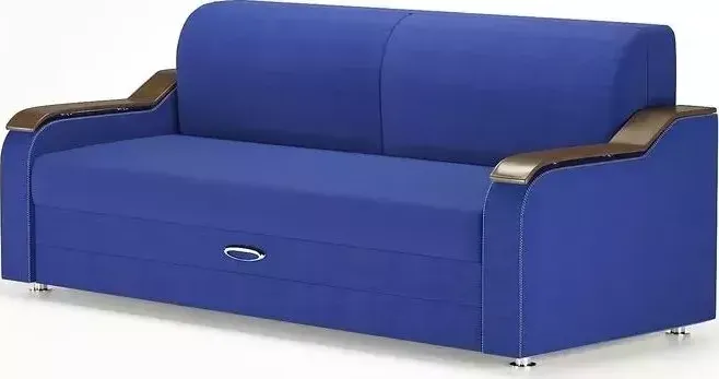 Диван MGroup Валери (ткань maxx 977 синий + декор венге)