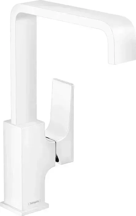 Смеситель для раковины Hansgrohe Metropol с донным клапаном, белый матовый (32511700)