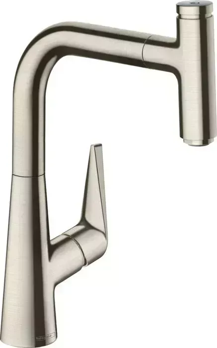 Смеситель для кухни Hansgrohe Talis Select с выдвижным изливом, нержавеющая сталь (73852800)