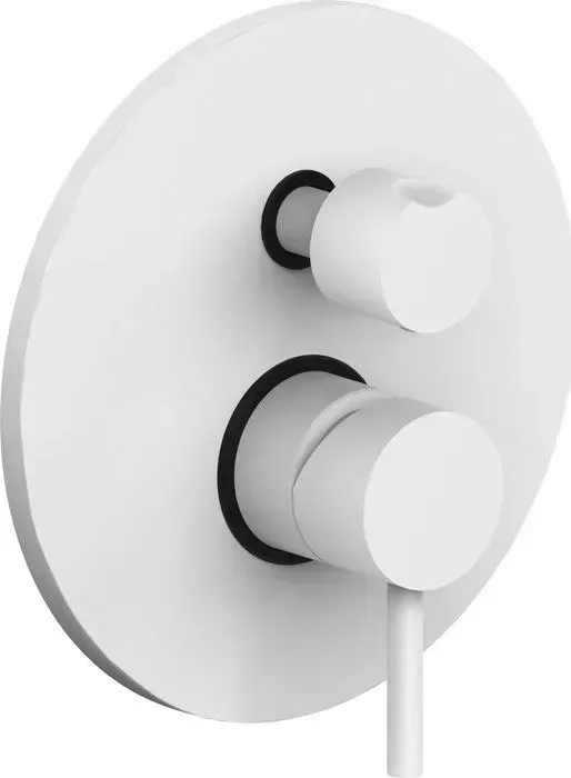 Смеситель для душа Paffoni Light встраиваемый, белый матовый (LIG018BO)