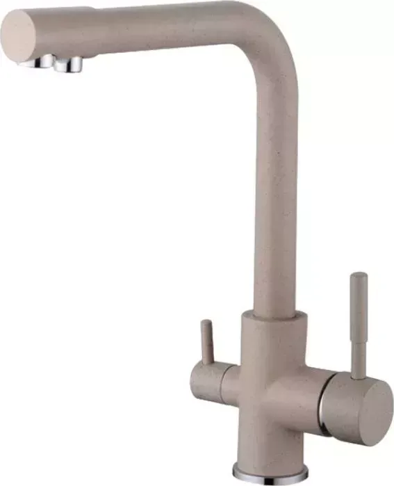 Смеситель для кухни Viko V-50 SandBeige с подключением к фильтру, бежевый (V-5014)