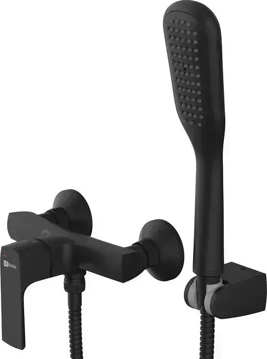 Смеситель для душа LEMARK Ursus с ручным душем, черный (LM7203BL)