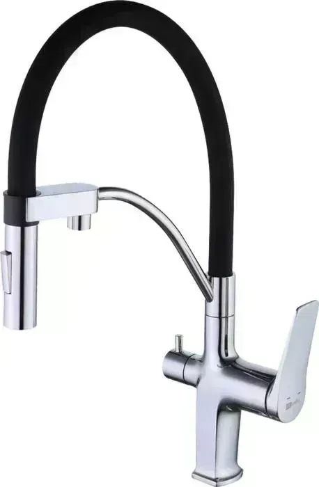 Смеситель для кухни LEMARK Comfort с гибким изливом, под фильтр, хром (LM3074C)