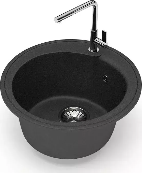 Мойка кухонная Glanz J-004-32 антрацит, матовая