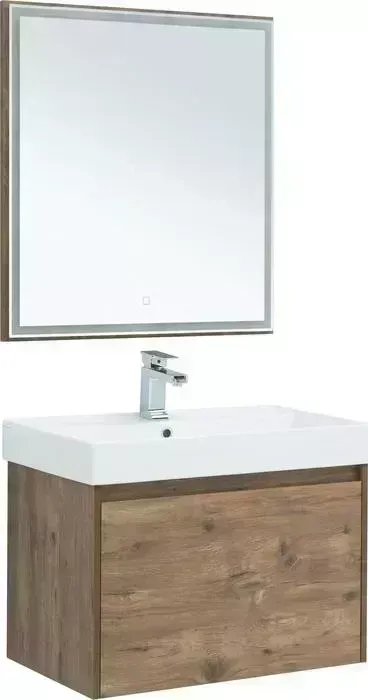 Мебель для ванной AQUANET Nova Lite 75 один ящик, дуб рустикальный