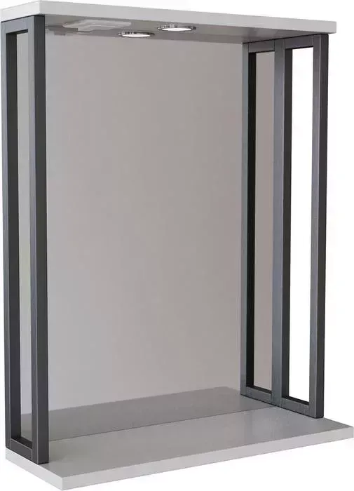 Зеркало Mixline Бруклин 60 с подсветкой, белое (4630099745085)