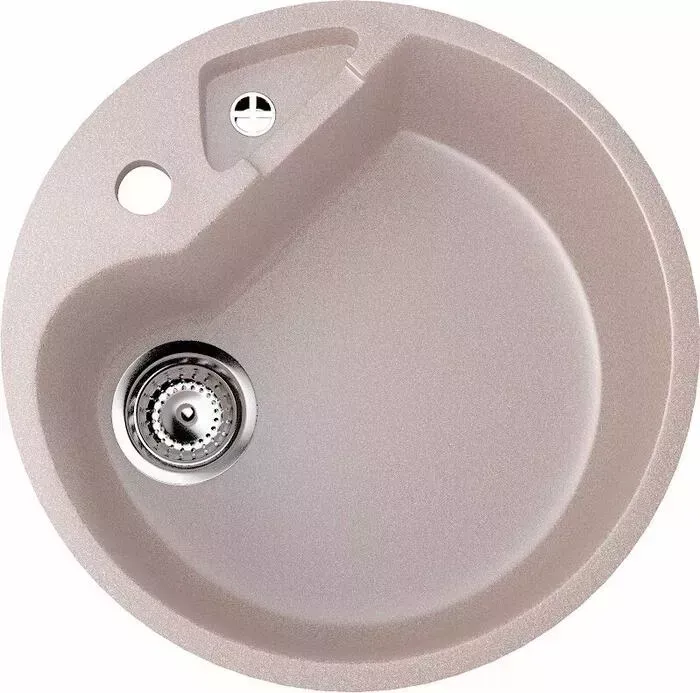 Мойка кухонная GREENSTONE GRS-08K-307 терракот, с сифоном