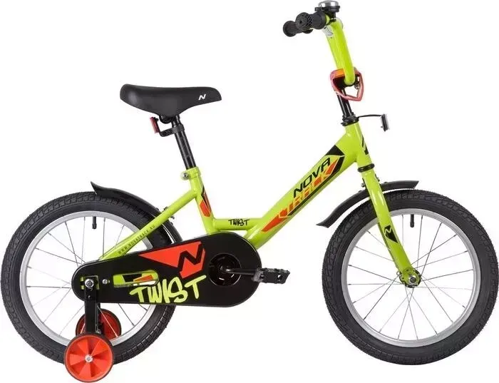 Велосипед NOVATRACK 16 TWIST зеленый