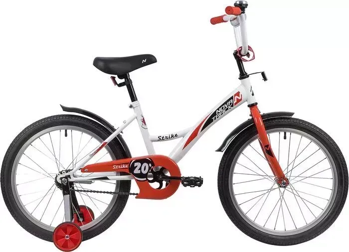 Велосипед NOVATRACK 20 STRIKE 6sp белый-красный