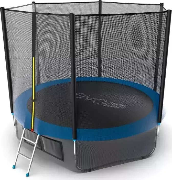 Батут EVO Jump External 10ft (Blue) + Lower net, с внешней сеткой