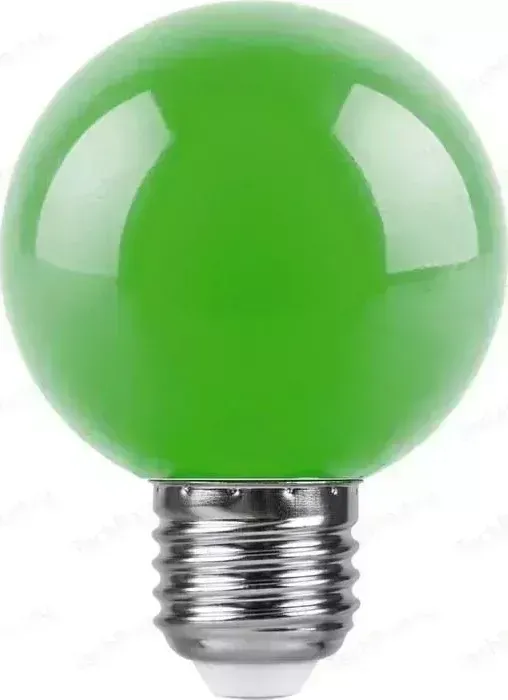 Лампа светодиодная FERON LB-37125907 E27 3W зеленый Шар Матовая