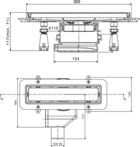 Фото №0 Душевой лоток PESTAN Confluo Premium White Glass Line 300 мм (13000280)
