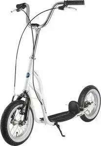Самокат NOVATRACK STAMP N1, max 100кг, белый (12STAMPN1.WT7) Двухколесный самокат
