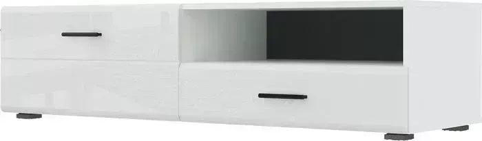 Тумба под телевизор НК мебель Gloss -140 белый/белый глянец 71373138