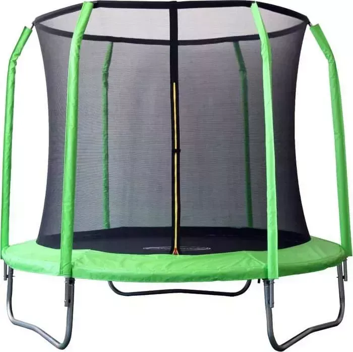 Батут SportElite 8FT 2,44м с защитной сеткой внутрь, салатовый, GB30201-8 FT