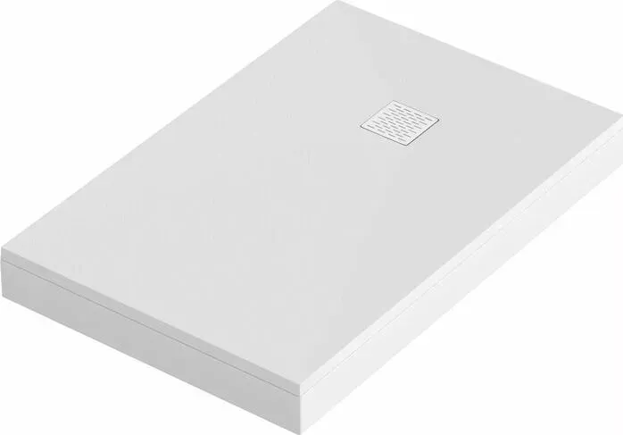 Душевой поддон Good Door Essentia 110х70 с каркасом и экраном, белый