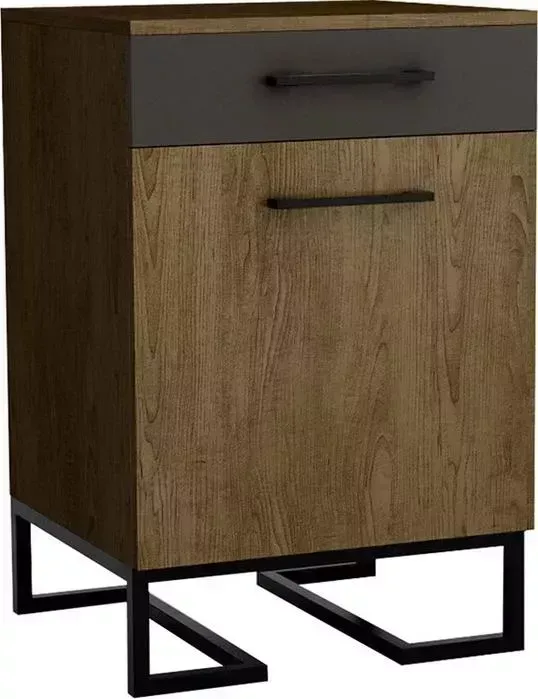Комод R-home для обуви с ящиком Loft дуб табак/графит