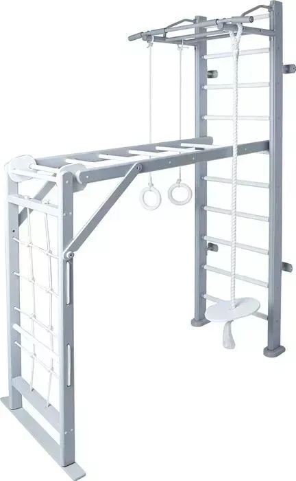 Детский спортивный комплекс PERFETTO SPORT Scala in legno 2 grigio PS-117