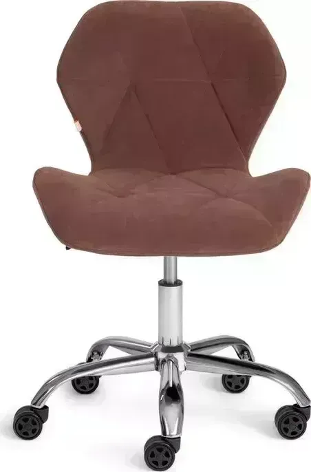 Кресло офисное TetChair Selfi флок коричневый 6