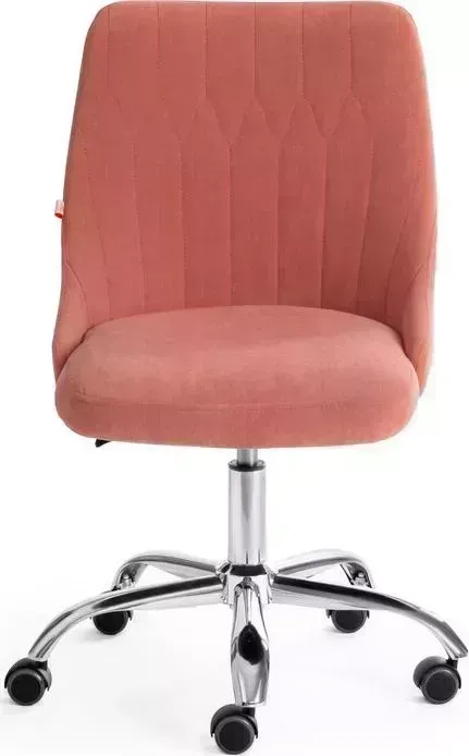 Кресло офисное TetChair Swan флок розовый 137