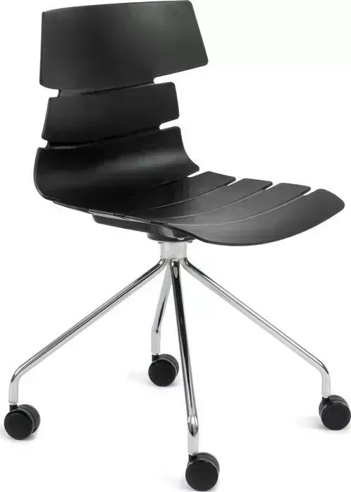 Кресло офисное TetChair Hansen (mod. 606-1) пластик/металл 50х51х81 черный/хром