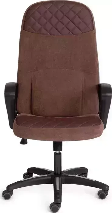 Кресло офисное TetChair Advance флок/кож/зам коричневый 6/36-36
