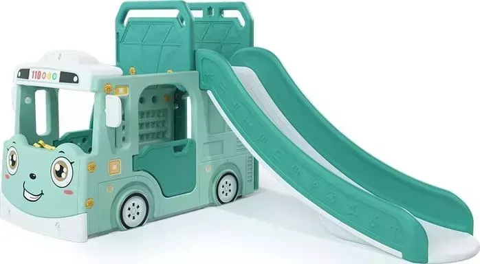Горка PERFETTO SPORT + игровая зона Автомобиль PS-049-M ментол
