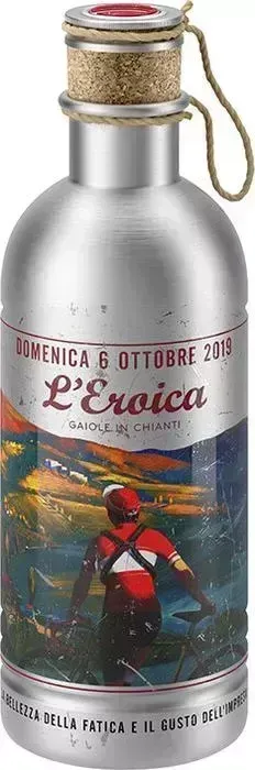 Фляга ELITE 600 мл Eroica Domenica, с пробкой, винтаж, алюминий