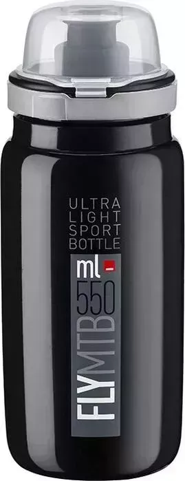 Фляга ELITE 550 мл Fly MTB, черный, защитный колпачок