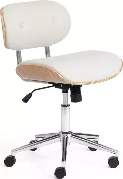 Кресло офисное TetChair Craft натуральный кож/зам белый