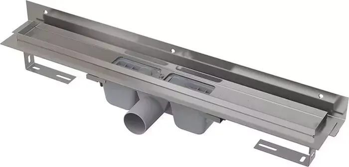 Душевой лоток AlcaPlast Flexible для перфорированной решетки и с воротником к стене (APZ4-1050 SMART)