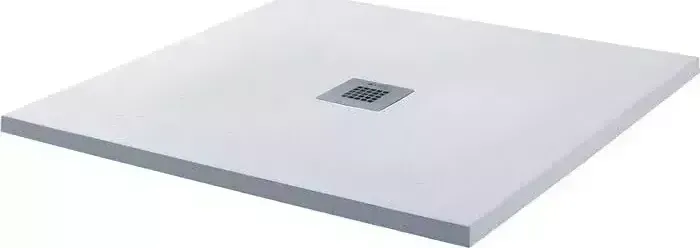 Душевой поддон AQUANET Pleasure 90x90 с сифоном, белый камень (255436, 259367)
