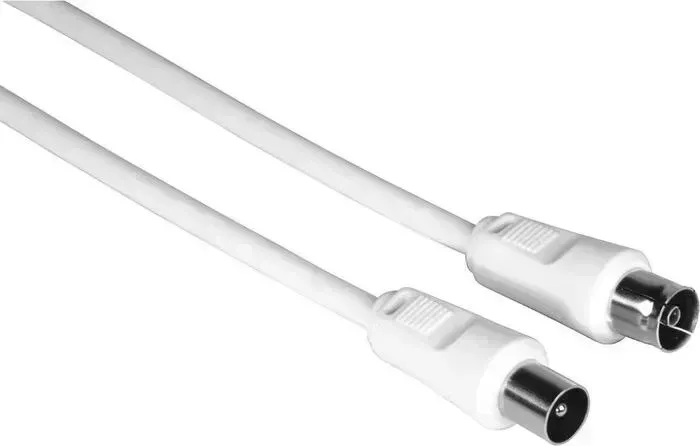 Кабель HAMA антенный Coax (m)/Coax (f) 1.5м. белый (00205028)