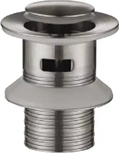 Донный клапан BELBANGO PCU Click-clack с переливом, сатин (BB-PCU-01-IN)
