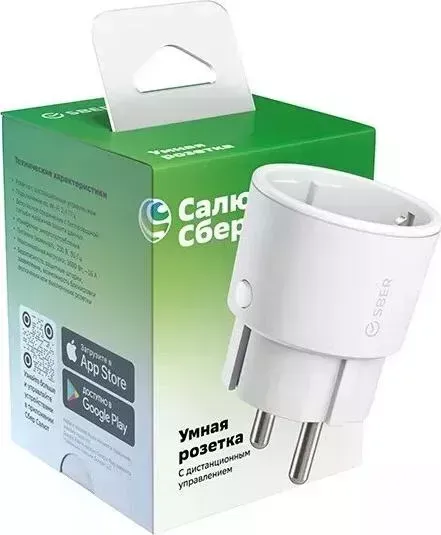 Умная розетка СберДевайсы SBDV-00025, NEW белая