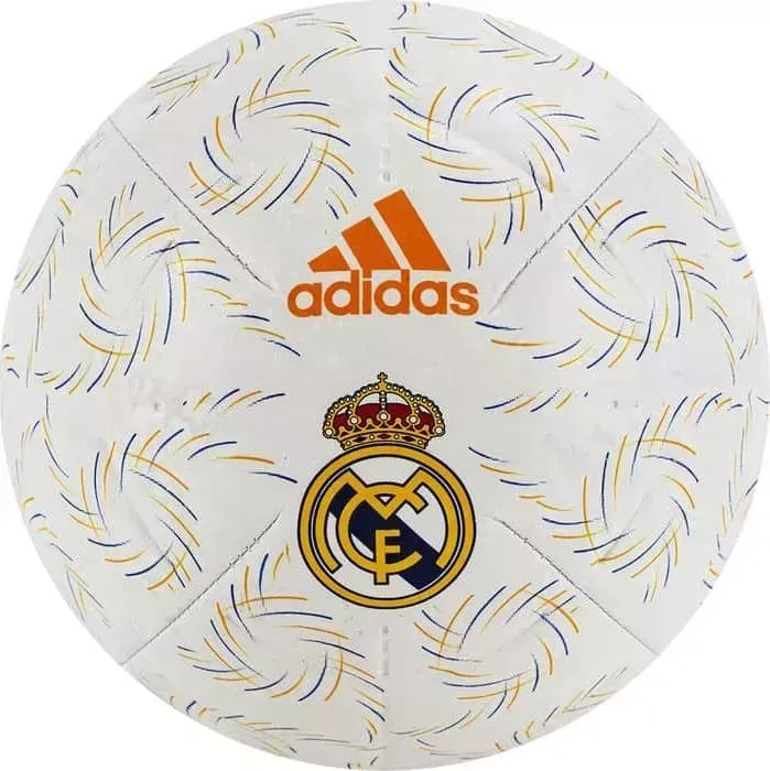 Мяч футбольный ADIDAS RM Clab Home GU0221, р.5, 2 пан., белый