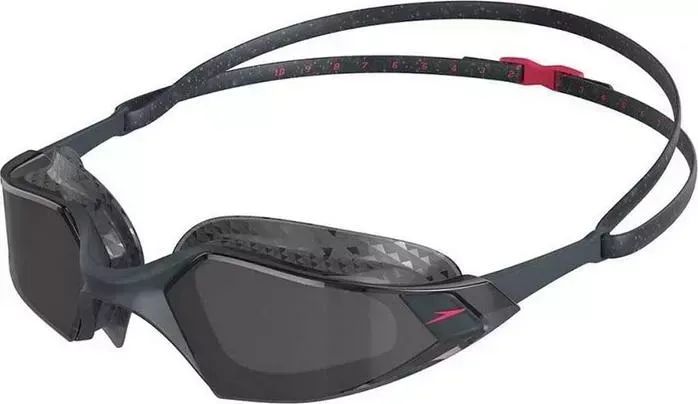 Очки для плавания Speedo Aquapulse Pro, 8-12264D640, дымчатые линзы, черная оправа