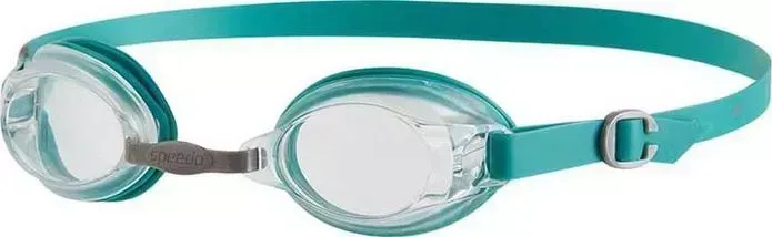 Очки для плавания Speedo Jet, 8-09297B988, прозрачные линзы, бирюзовая оправа