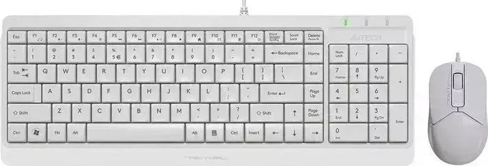 Комплект A4TECH и мышь Fstyler F1512 клав-белый мышь-белый USB