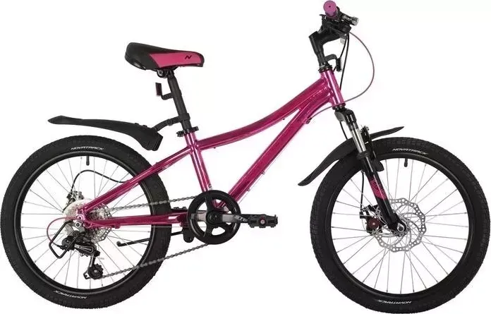 Велосипед NOVATRACK 20" KATRINA розовый металик