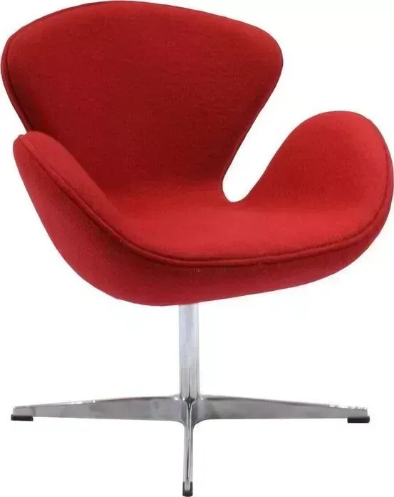 Кресло Bradex Swan chair красный кашемир