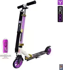 Самокат Y-Scoo RT CITY 145 Hong Kong purple+kiwi Двухколесный самокат RT