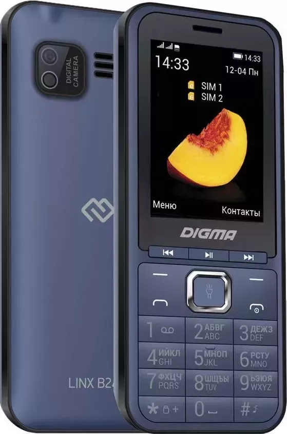 Смартфон DIGMA LINX B241 32Mb темно-синий