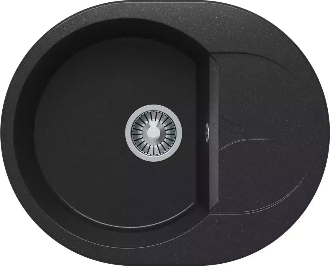 Мойка кухонная  Polygran ATOL-620 Черный (N16)